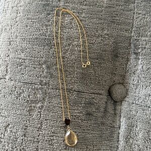 Smoky Quartz and Rutilated Quartz Necklace